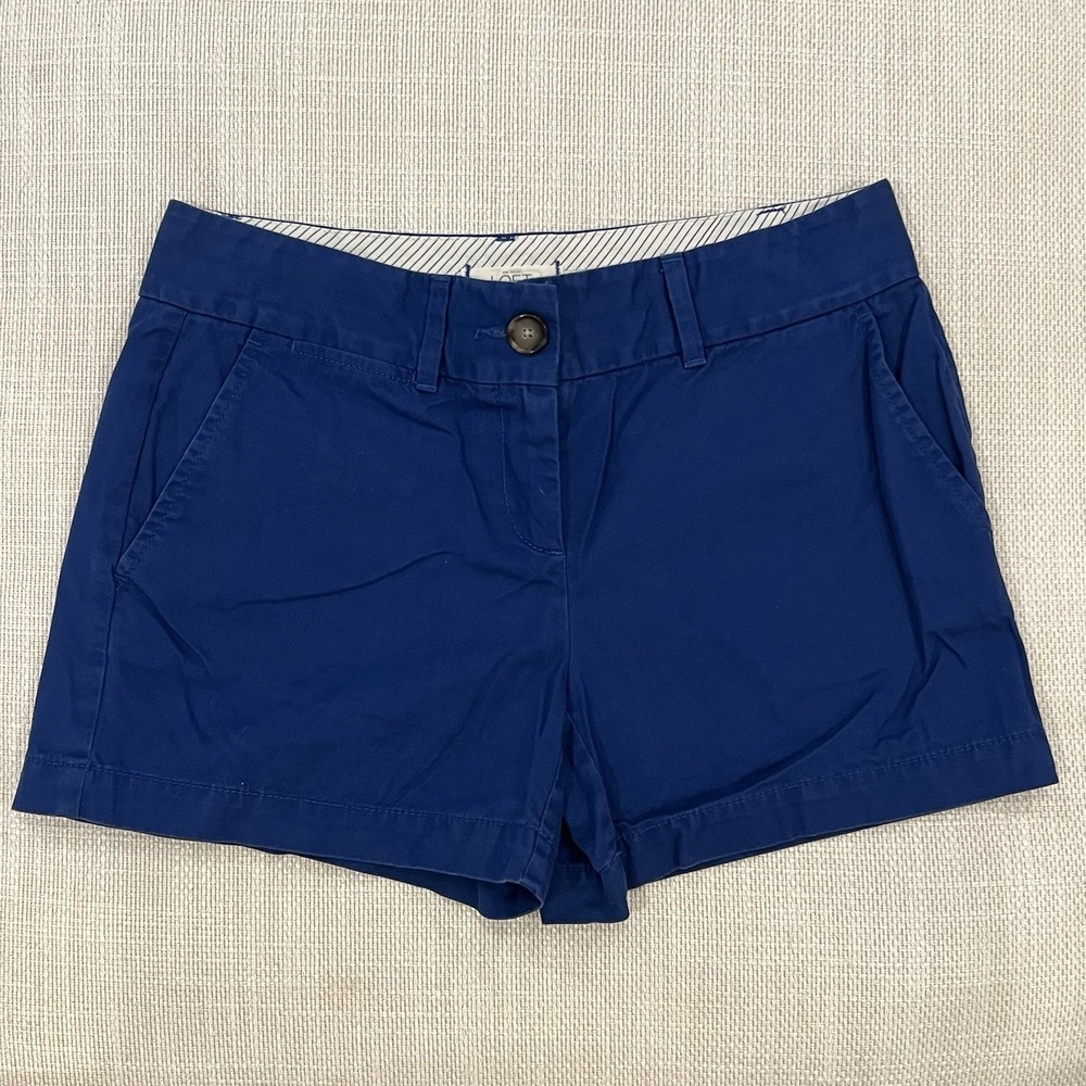 Lot Of 2 Anne Taylor Loft Chino Shorts Size 0 - Picture 7 of 11
